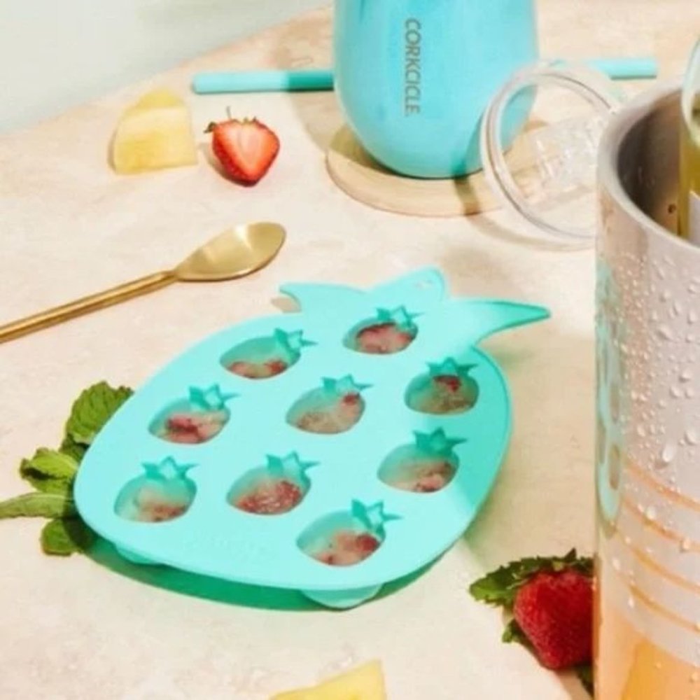 Blush Pineapple Shaped Ice Mold Candy Mold Jello Jiggler Jello Shots Teal - Picture 4 of 6
